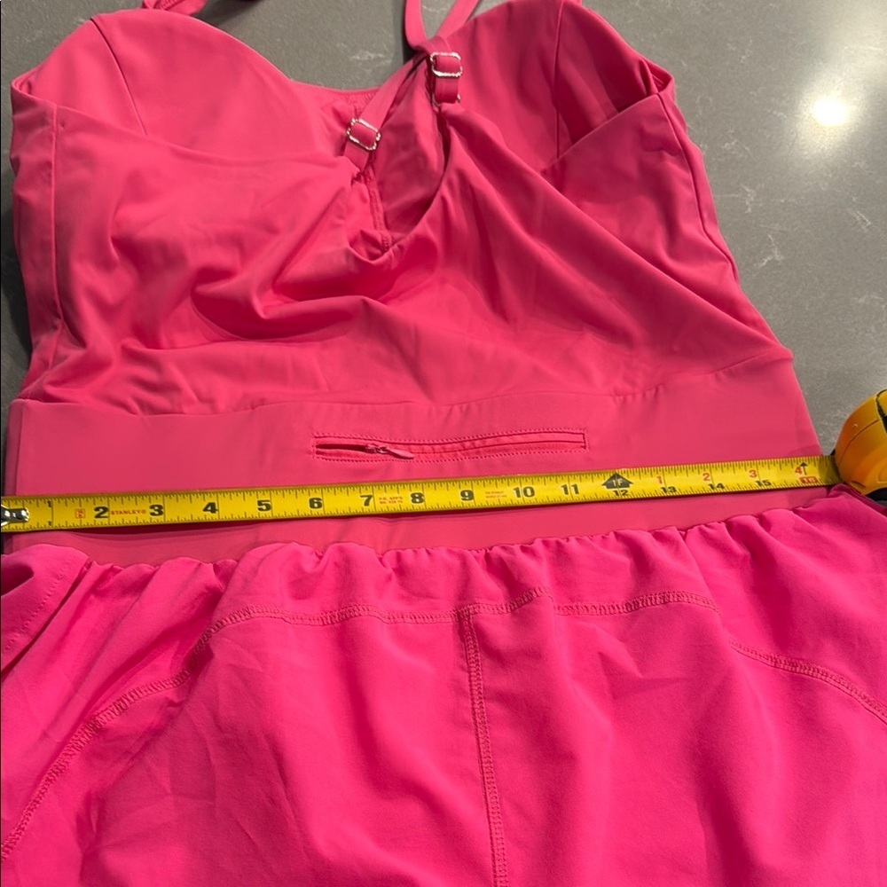 Vibrant Pink Sleeveless Jumpsuit Casual Romper - Picture 5 of 5